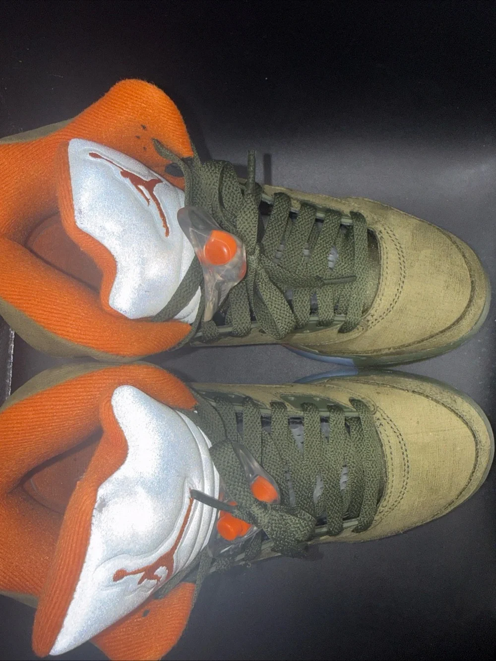 Size 5.5 (GS) - Jordan 5 Retro Mid Olive 2024, 440888-308, Clean, W/Box, Great